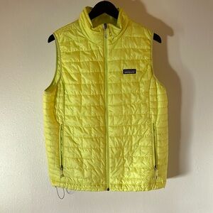 Patagonia Nano Puff Vest: Womans XL Primaloft Full Zip Quilted Puffer Vest
